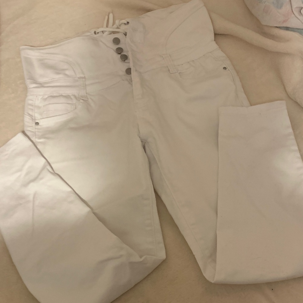Wax Jean Women's Skinny Jeans - White